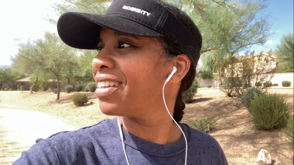 Enjoying a morning walk, recovering from burnout.